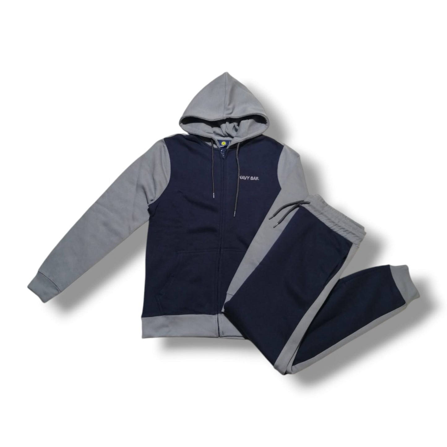 Navy Sail - Completo tuta zip con cappuccio